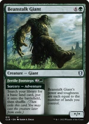 Beanstalk Giant // Fertile Footsteps<br /><span class="collector-number">Collector No. 819</span>