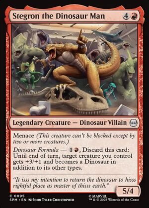 Stegron the Dinosaur Man<br /><span class="collector-number">Collector No. 95</span>