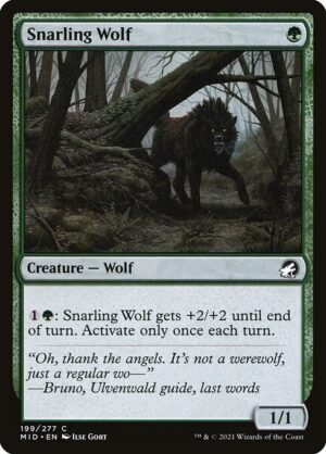 Snarling Wolf<br /><span class="collector-number">Collector No. 199</span>