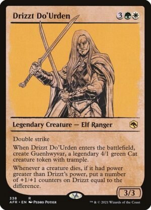 Drizzt Do'Urden - Foil<br /><span class="collector-number">Collector No. 338</span>