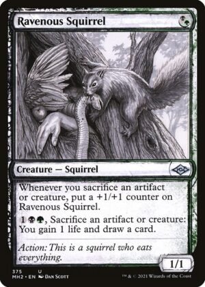 Ravenous Squirrel<br /><span class="collector-number">Collector No. 375</span>