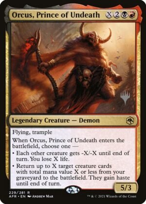 Orcus, Prince of Undeath - Foil<br /><span class="collector-number">Collector No. 229p</span>
