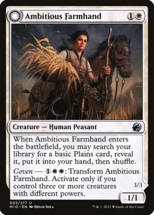 Ambitious Farmhand // Seasoned Cathar<br /><span class="collector-number">Collector No. 2</span>