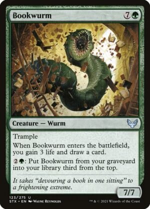 Bookwurm<br /><span class="collector-number">Collector No. 123</span>