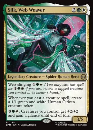 Silk, Web Weaver - Foil<br /><span class="collector-number">Collector No. 145</span>