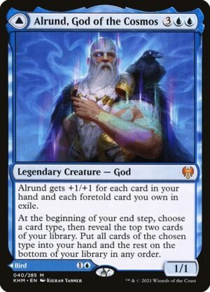Alrund, God of the Cosmos // Hakka, Whispering Raven - Foil<br /><span class="collector-number">Collector No. 40</span>