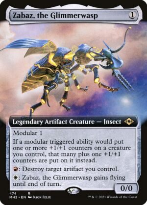 Zabaz, the Glimmerwasp - Foil<br /><span class="collector-number">Collector No. 474</span>