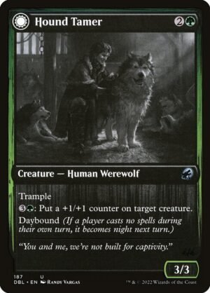 Hound Tamer // Untamed Pup<br /><span class="collector-number">Collector No. 187</span>