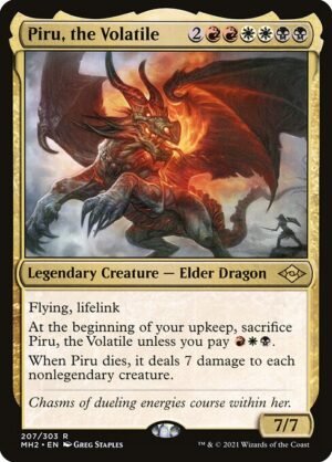 Piru, the Volatile - Foil<br /><span class="collector-number">Collector No. 207</span>