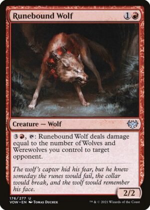 Runebound Wolf<br /><span class="collector-number">Collector No. 176</span>