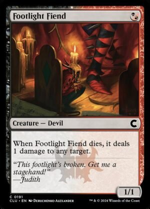 Footlight Fiend<br /><span class="collector-number">Collector No. 191</span>