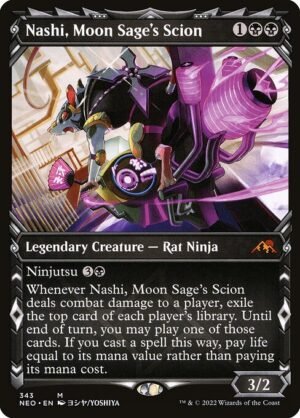 Nashi, Moon Sage's Scion - Foil<br /><span class="collector-number">Collector No. 343</span>