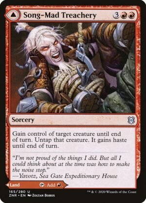 Song-Mad Treachery // Song-Mad Ruins<br /><span class="collector-number">Collector No. 165</span>