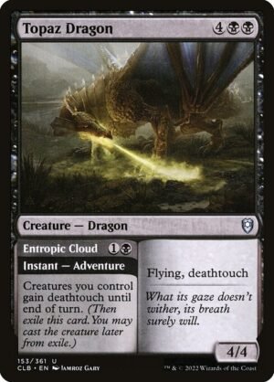 Topaz Dragon // Entropic Cloud<br /><span class="collector-number">Collector No. 153</span>