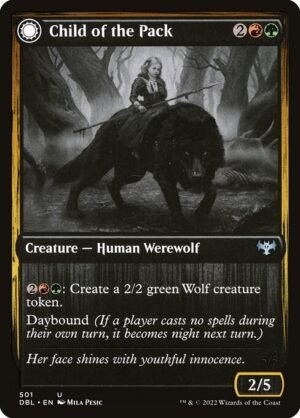 Child of the Pack // Savage Packmate<br /><span class="collector-number">Collector No. 501</span>