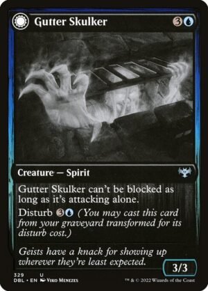 Gutter Skulker // Gutter Shortcut - Foil<br /><span class="collector-number">Collector No. 329</span>