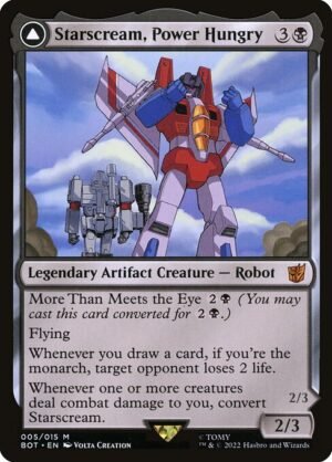 Starscream, Power Hungry // Starscream, Seeker Leader - Foil<br /><span class="collector-number">Collector No. 5</span>