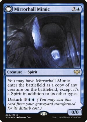 Mirrorhall Mimic // Ghastly Mimicry - Foil<br /><span class="collector-number">Collector No. 68</span>