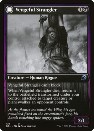 Vengeful Strangler // Strangling Grasp<br /><span class="collector-number">Collector No. 126</span>