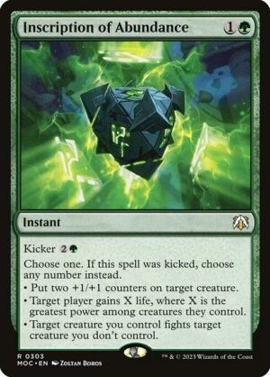 Inscription of Abundance<br /><span class="collector-number">Collector No. 303</span>