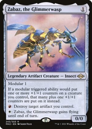 Zabaz, the Glimmerwasp - Foil<br /><span class="collector-number">Collector No. 243</span>