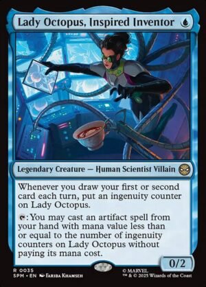 Lady Octopus, Inspired Inventor - Foil<br /><span class="collector-number">Collector No. 35</span>