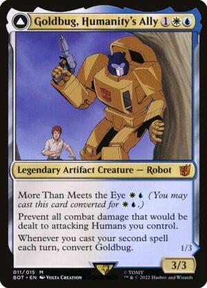 Goldbug, Humanity's Ally // Goldbug, Scrappy Scout - Foil<br /><span class="collector-number">Collector No. 11</span>