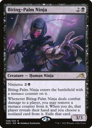 Biting-Palm Ninja - Foil<br /><span class="collector-number">Collector No. 88p</span>