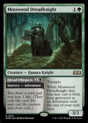 Mosswood Dreadknight // Dread Whispers - Foil<br /><span class="collector-number">Collector No. 231</span>