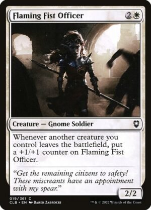 Flaming Fist Officer<br /><span class="collector-number">Collector No. 19</span>