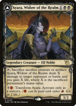 Ayara, Widow of the Realm // Ayara, Furnace Queen - Foil<br /><span class="collector-number">Collector No. 296</span>