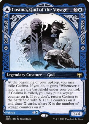 Cosima, God of the Voyage // The Omenkeel - Foil<br /><span class="collector-number">Collector No. 303</span>