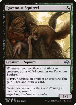 Ravenous Squirrel<br /><span class="collector-number">Collector No. 211</span>
