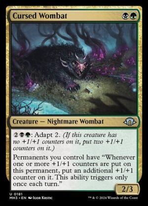 Cursed Wombat<br /><span class="collector-number">Collector No. 181</span>