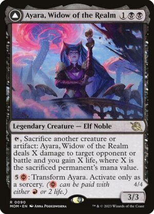 Ayara, Widow of the Realm // Ayara, Furnace Queen<br /><span class="collector-number">Collector No. 90</span>