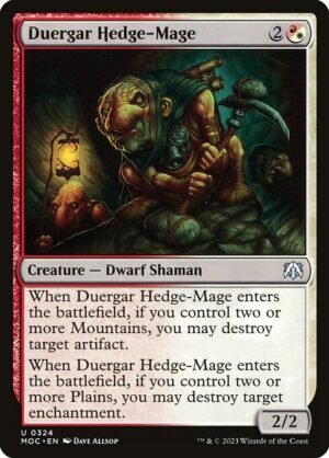 Duergar Hedge-Mage<br /><span class="collector-number">Collector No. 324</span>