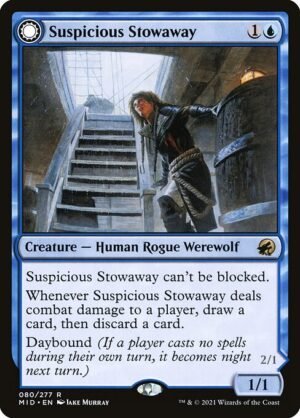 Suspicious Stowaway // Seafaring Werewolf<br /><span class="collector-number">Collector No. 80</span>