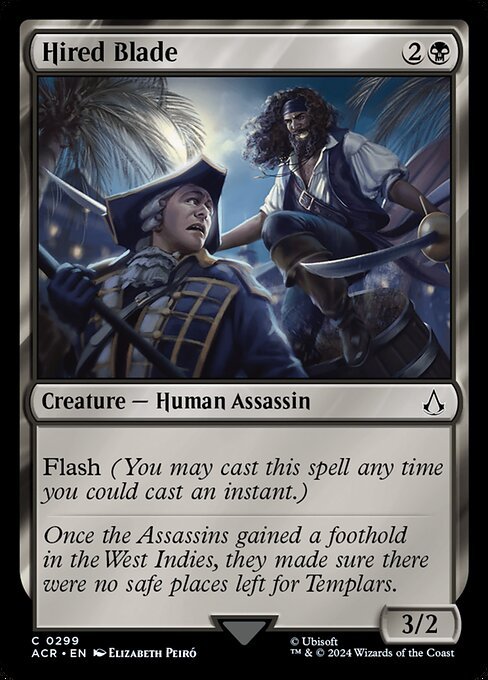 Hired Blade<br /><span class="collector-number">Collector No. 299</span>