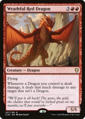 Wrathful Red Dragon - Foil<br /><span class="collector-number">Collector No. 207</span>
