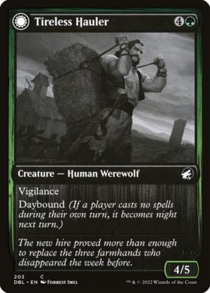 Tireless Hauler // Dire-Strain Brawler - Foil<br /><span class="collector-number">Collector No. 203</span>