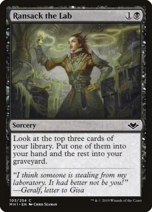 Ransack the Lab<br /><span class="collector-number">Collector No. 103</span>