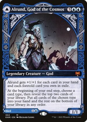 Alrund, God of the Cosmos // Hakka, Whispering Raven - Foil<br /><span class="collector-number">Collector No. 302</span>