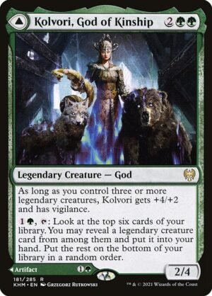 Kolvori, God of Kinship // The Ringhart Crest - Foil<br /><span class="collector-number">Collector No. 181</span>