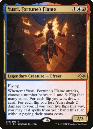 Yusri, Fortune's Flame - Foil<br /><span class="collector-number">Collector No. 218</span>