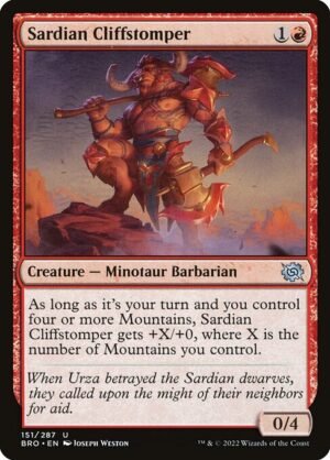 Sardian Cliffstomper<br /><span class="collector-number">Collector No. 151</span>