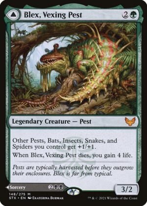 Blex, Vexing Pest // Search for Blex - Foil<br /><span class="collector-number">Collector No. 148</span>