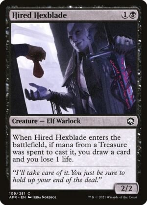 Hired Hexblade<br /><span class="collector-number">Collector No. 109</span>