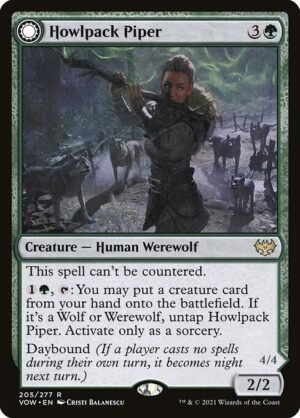 Howlpack Piper // Wildsong Howler - Foil<br /><span class="collector-number">Collector No. 205</span>