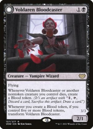 Voldaren Bloodcaster // Bloodbat Summoner - Foil<br /><span class="collector-number">Collector No. 137</span>
