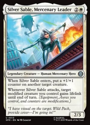 Silver Sable, Mercenary Leader<br /><span class="collector-number">Collector No. 13</span>